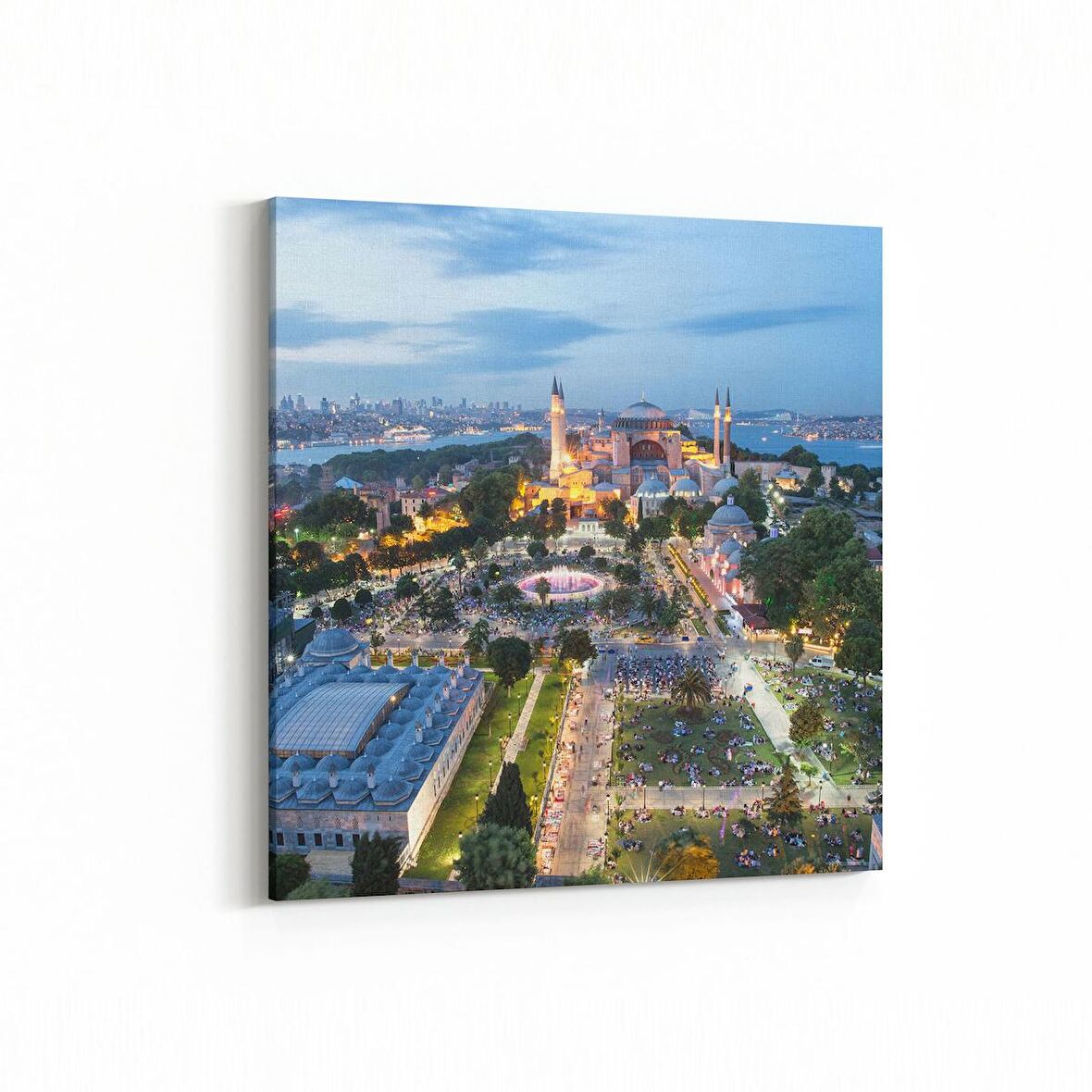 Olla 18304K Yapı Görseli Kare Kanvas Tablo (Ölçü: 25X25)