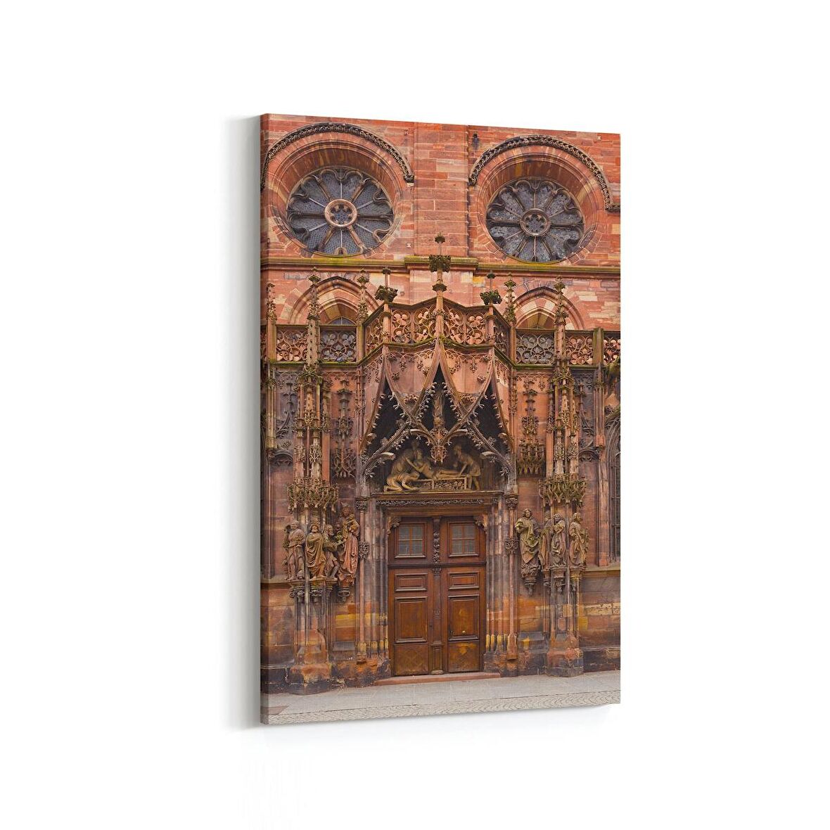 Olla 18335D Yapı Görseli Dikey Kanvas Tablo (Ölçü: 100X150)