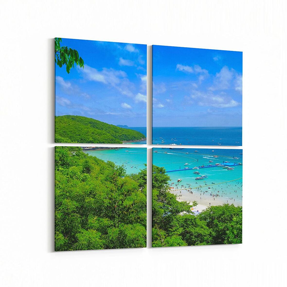 Olla 14381K4 Doğa / Manzara Görseli Kare 4'lü Kanvas Tablo (Ölçü: 65X65)