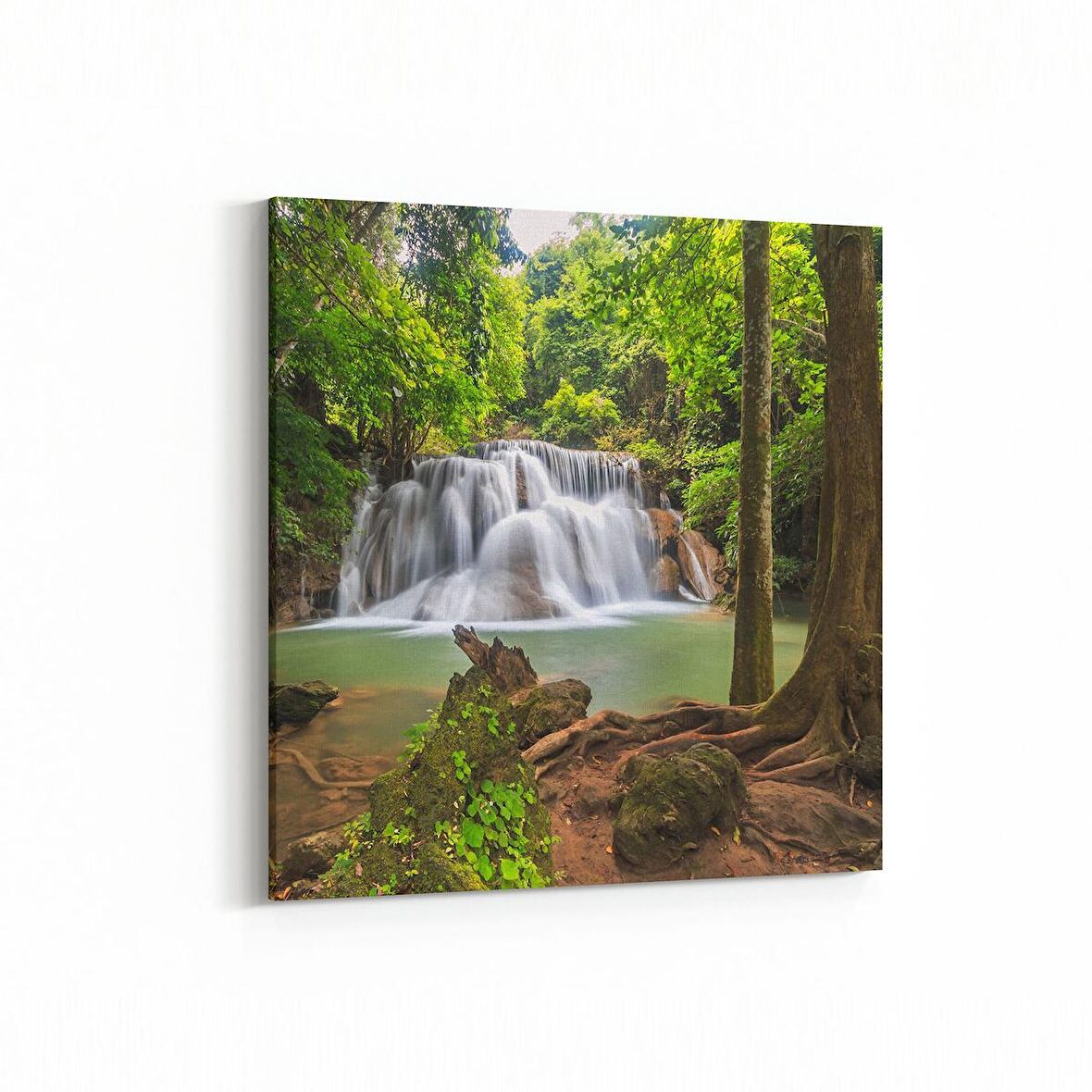 Olla 13852K Doğa / Manzara Görseli Kare Kanvas Tablo (Ölçü: 25X25)