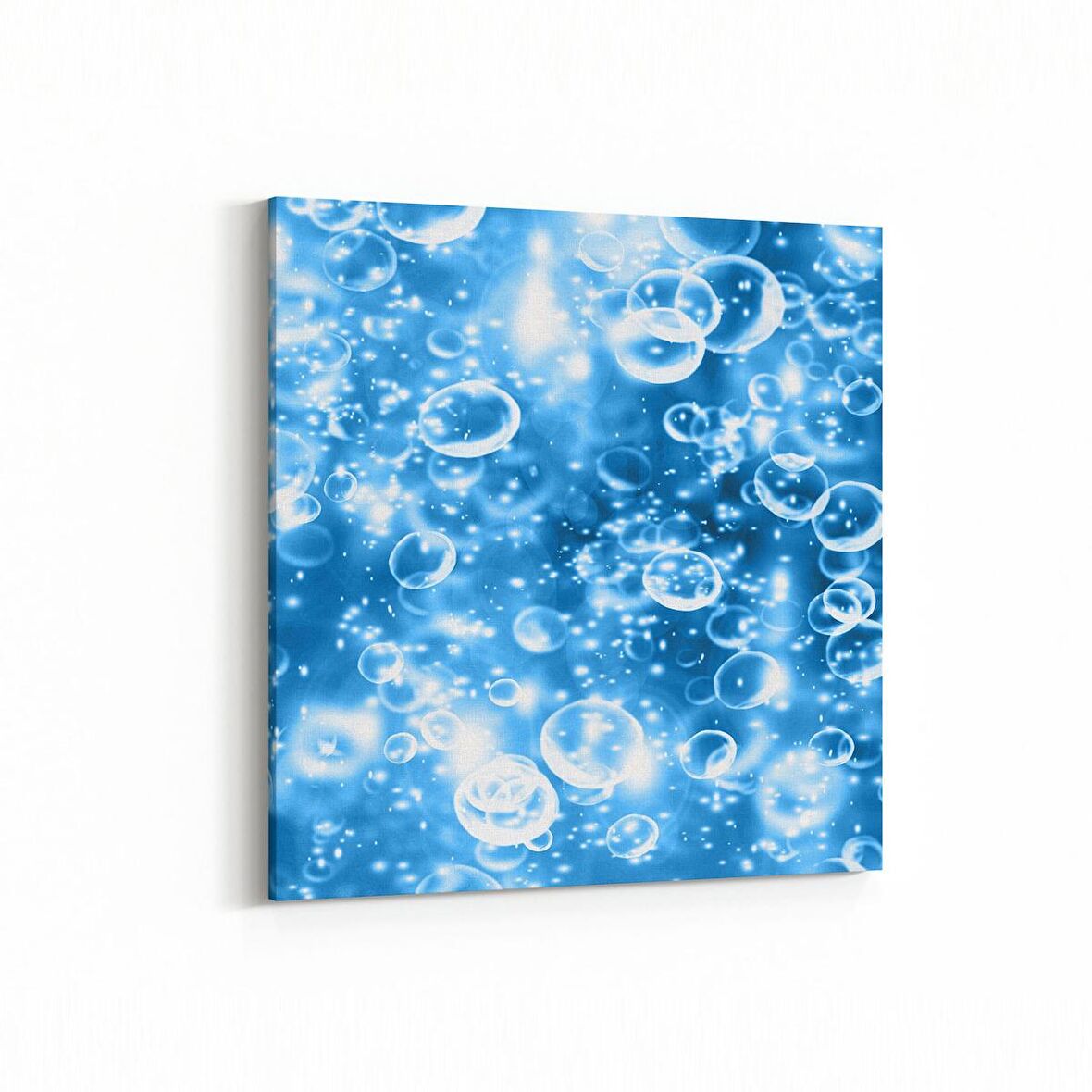 Olla 17223K Su / Damla Görseli Kare Kanvas Tablo (Ölçü: 25X25)