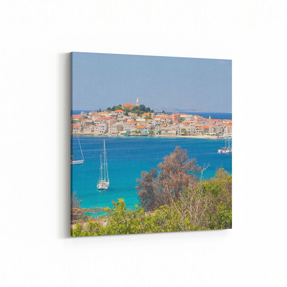 Olla 17932K Yapı Görseli Kare Kanvas Tablo (Ölçü: 25X25)