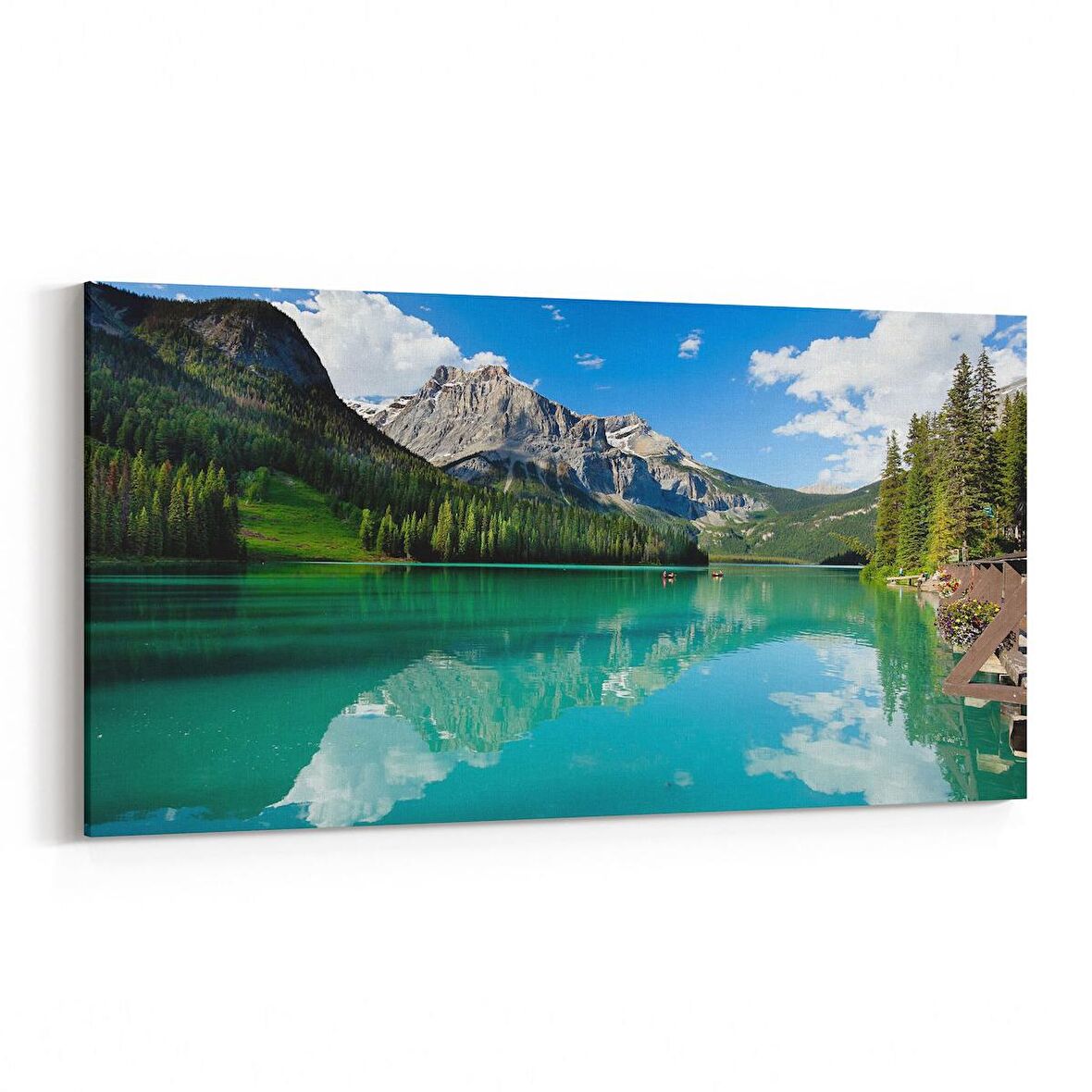Olla 14594YD Doğa / Manzara Görseli Yatay Dar Kanvas Tablo (Ölçü: 60X30)