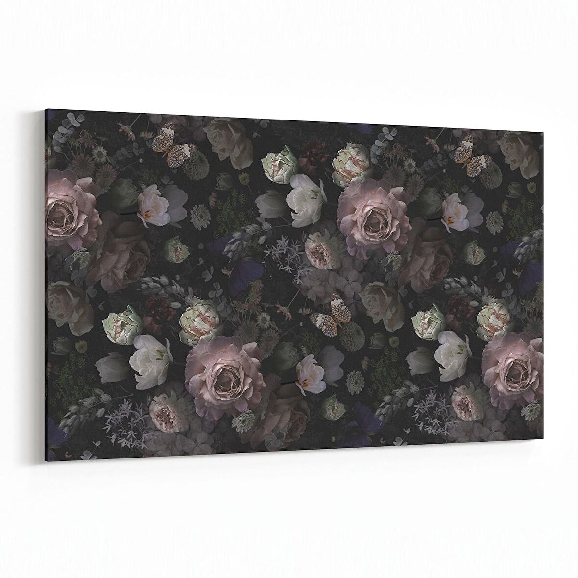 Olla 11775Y Çiçek Görseli Yatay Kanvas Tablo (Ölçü: 120X80)