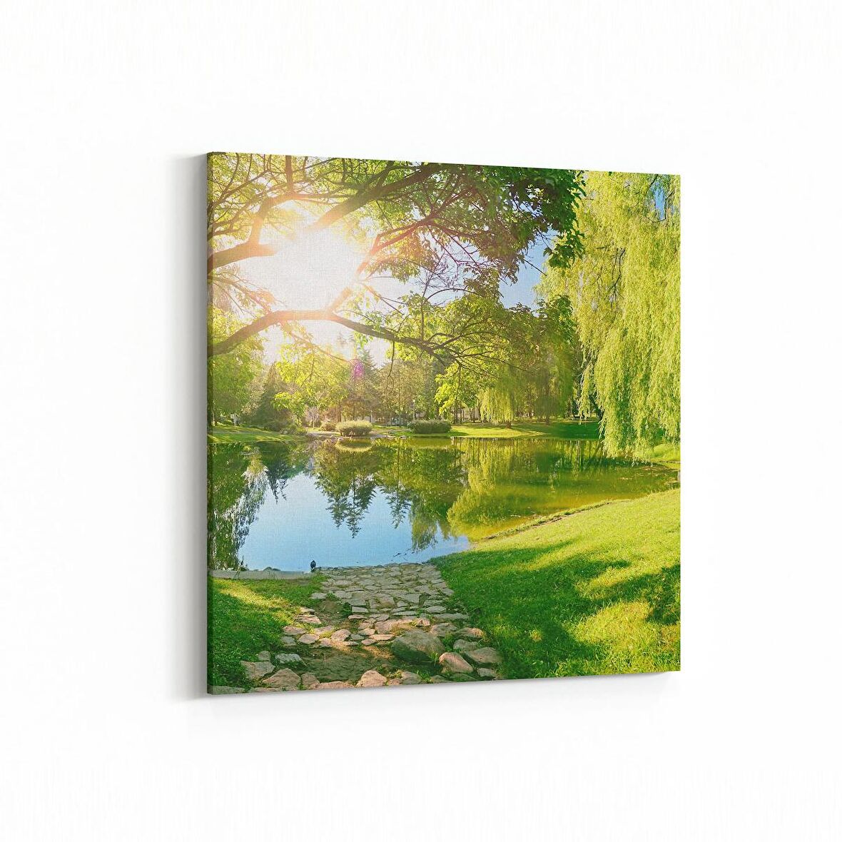 Olla 13651K Doğa / Manzara Görseli Kare Kanvas Tablo (Ölçü: 30X30)