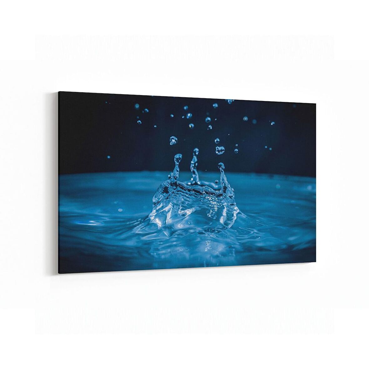 Olla 17274Y Su / Damla Görseli Yatay Kanvas Tablo (Ölçü: 120X80)
