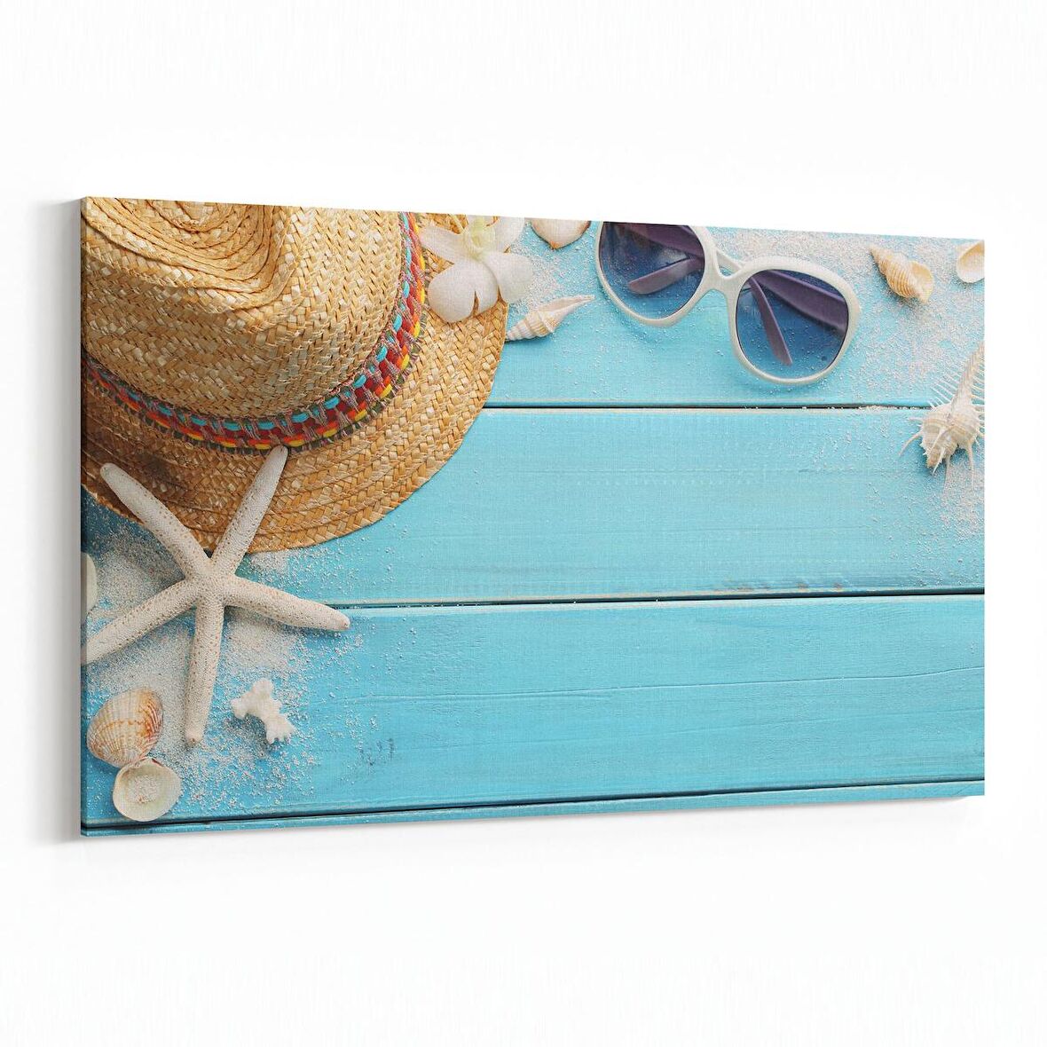 Olla 12921Y Deniz / Okyanus Görseli Yatay Kanvas Tablo (Ölçü: 45X30)