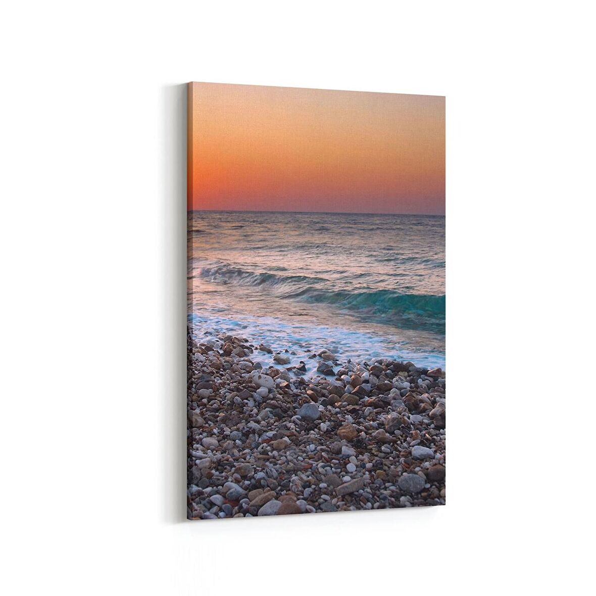 Olla 15979D Günbatımı Görseli Dikey Kanvas Tablo (Ölçü: 20X30)