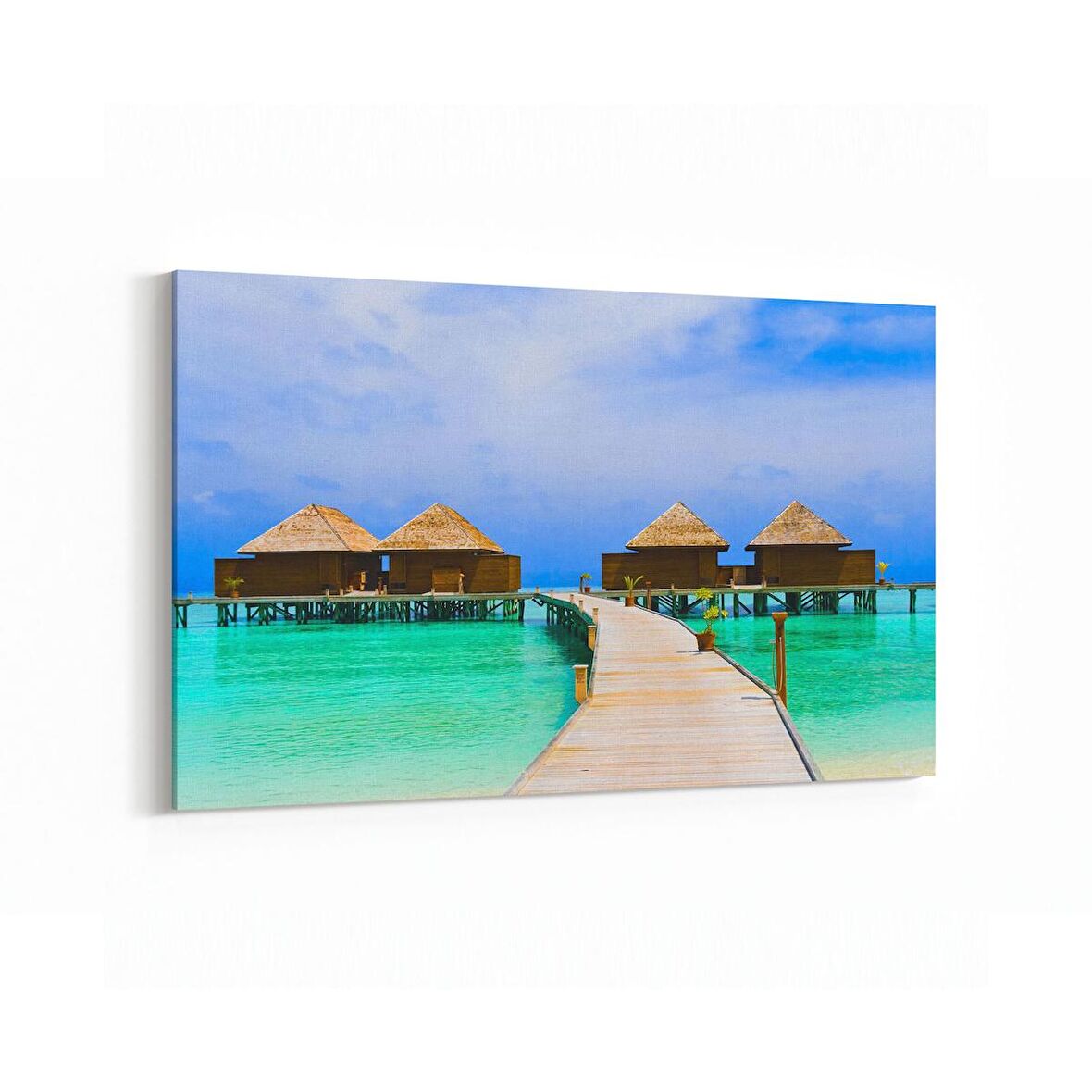 Olla 16477Y Kumsal / Sahil Görseli Yatay Kanvas Tablo (Ölçü: 30X20)