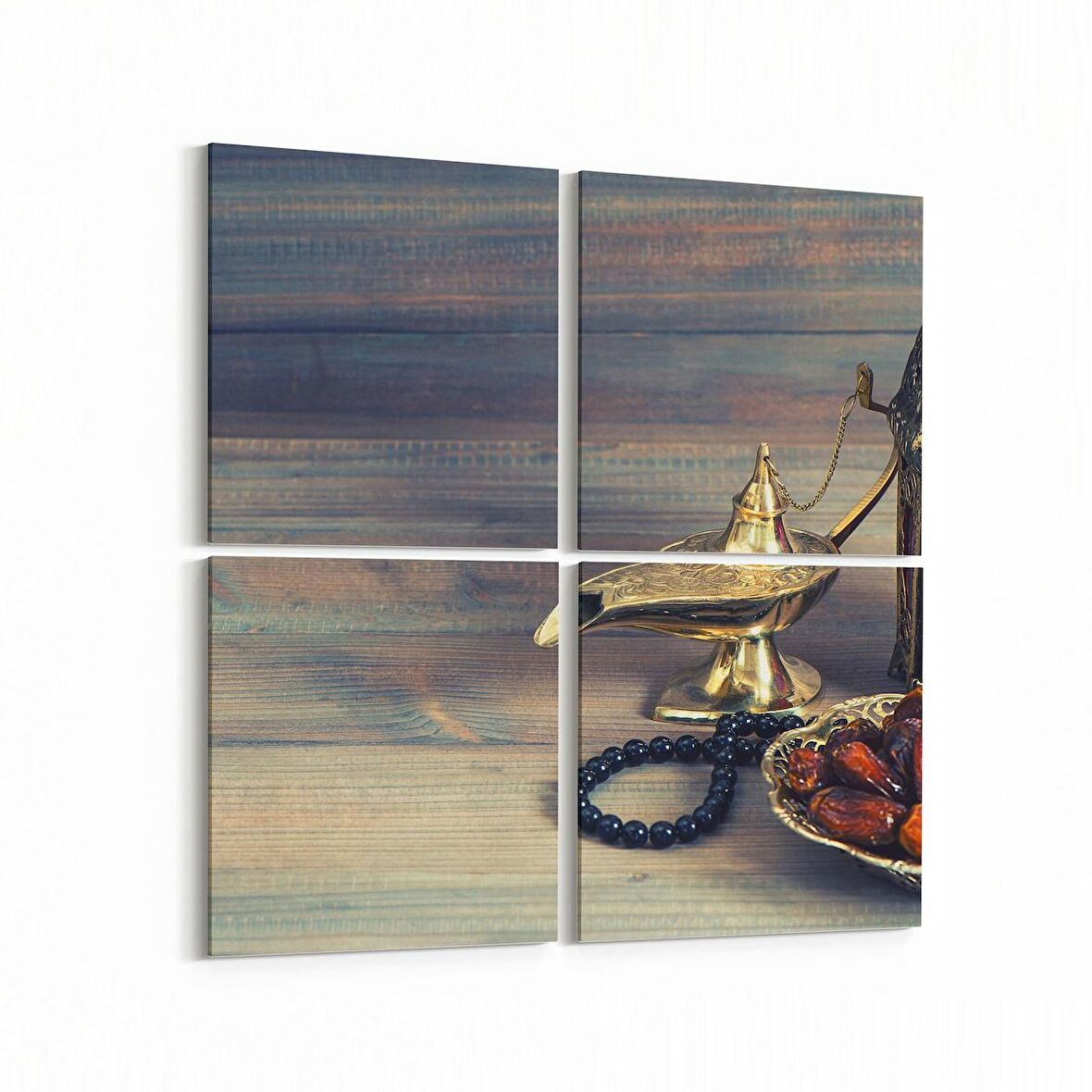 Olla 15114K4 Gıda Görseli Kare 4'lü Kanvas Tablo (Ölçü: 145X145)