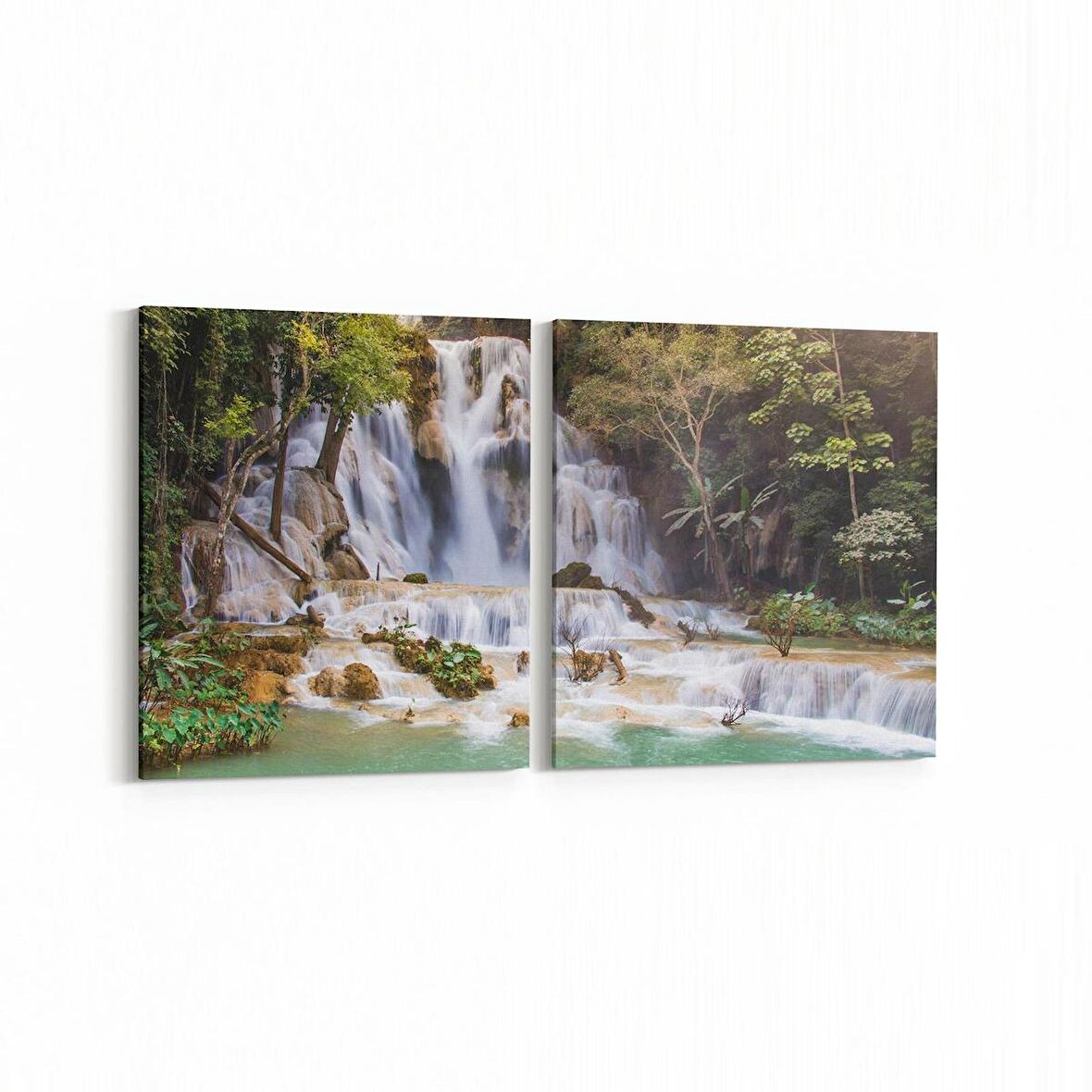 Olla 14230K2Y Doğa / Manzara Görseli Kare 2'li Yatay Kanvas Tablo (Ölçü: 125X60)