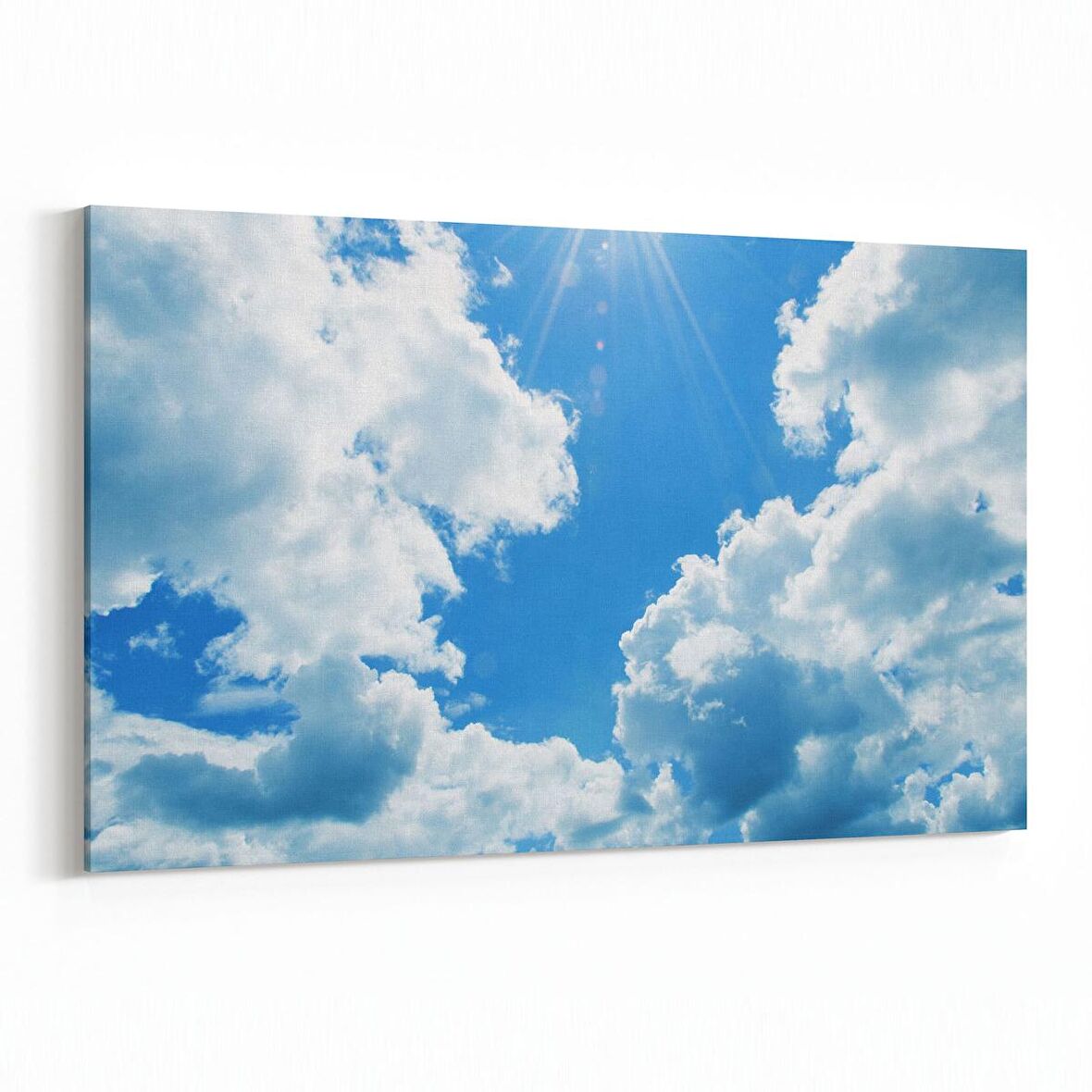 Olla 15396Y Gökyüzü Bulut Görseli  Yatay Kanvas Tablo (Ölçü: 150X100)
