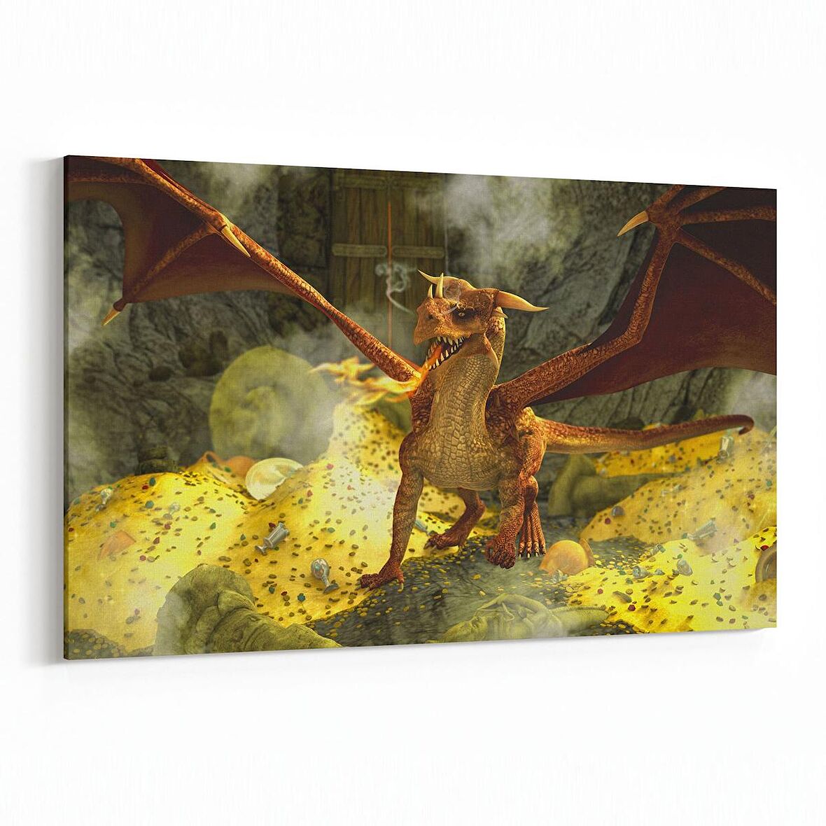 Olla 12514Y Hayvanlar Alemi Görseli Yatay Kanvas Tablo (Ölçü: 45X30)