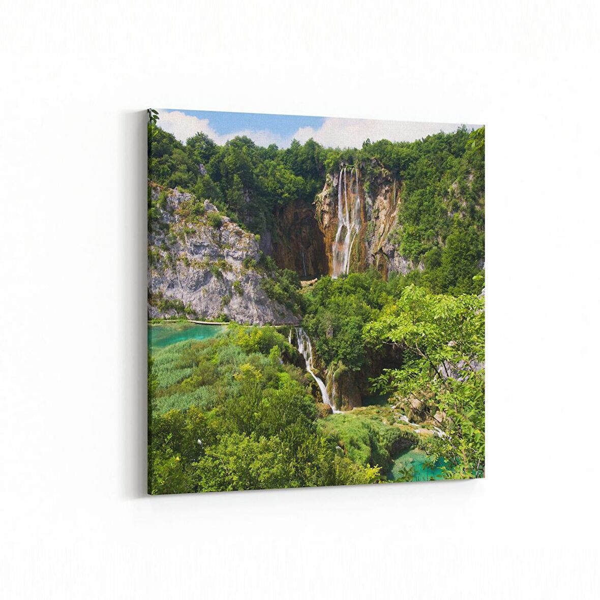 Olla 13587K Doğa / Manzara Görseli Kare Kanvas Tablo (Ölçü: 25X25)