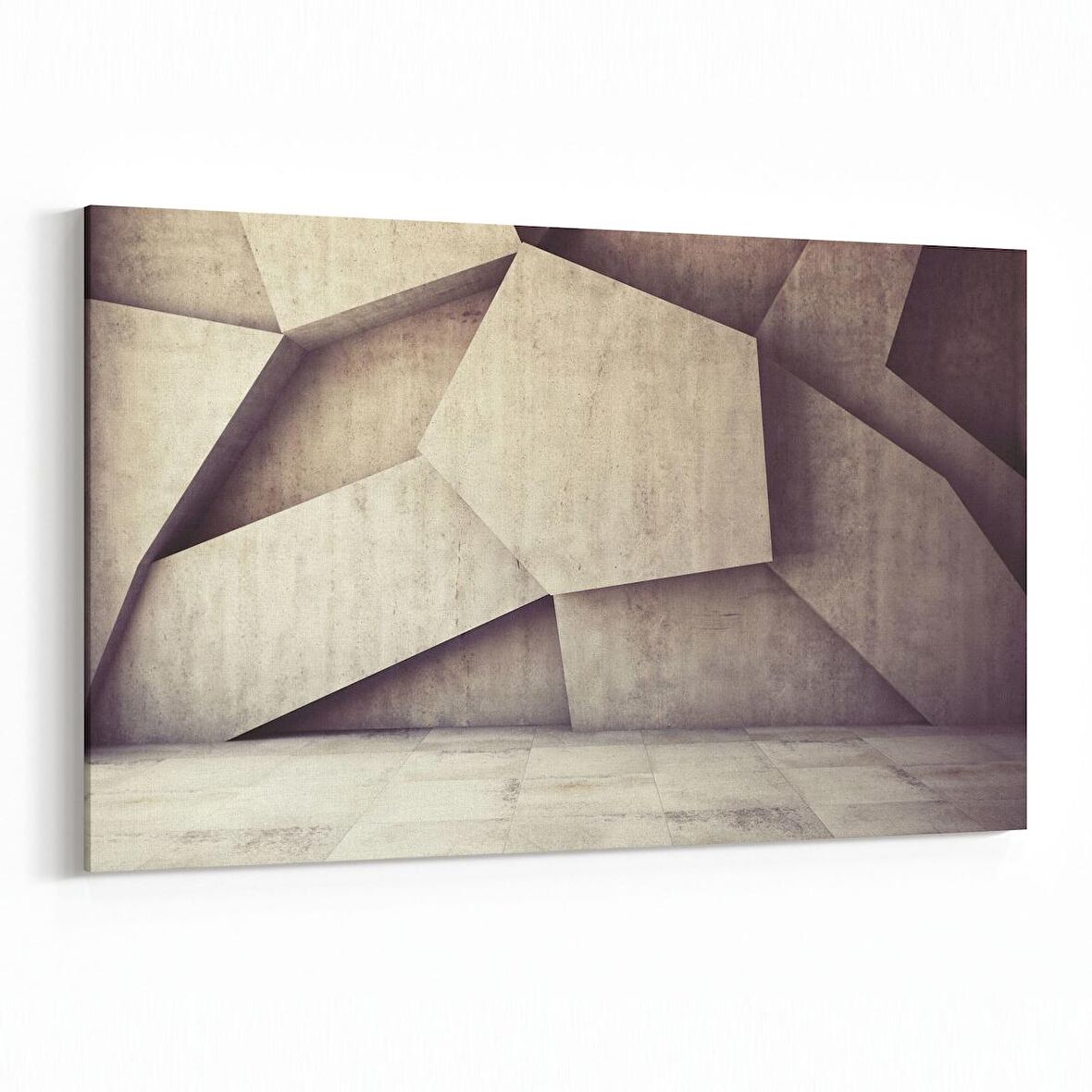 Olla 10018Y Abstract 3 Boyut Görsel Yatay Kanvas Tablo (Ölçü: 45X30)