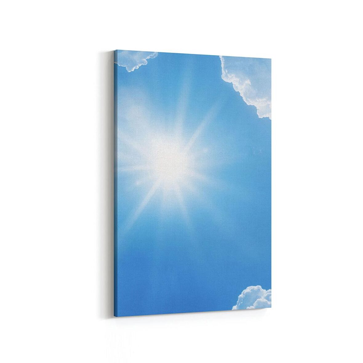 Olla 15741D Gökyüzü Bulut Görseli  Dikey Kanvas Tablo (Ölçü: 100X150)