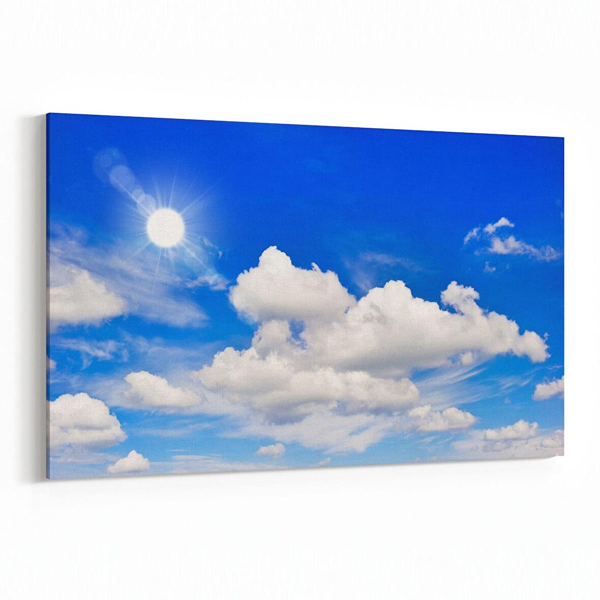 Olla 15386Y Gökyüzü Bulut Görseli  Yatay Kanvas Tablo (Ölçü: 45X30)