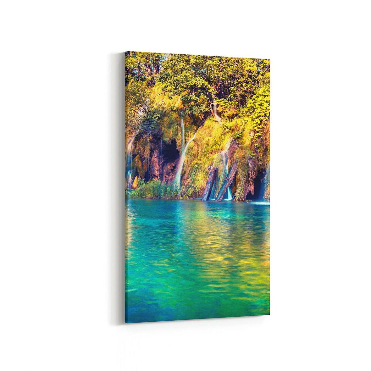 Olla 14271DD Doğa / Manzara Görseli Dikey Dar Kanvas Tablo (Ölçü: 40X80)