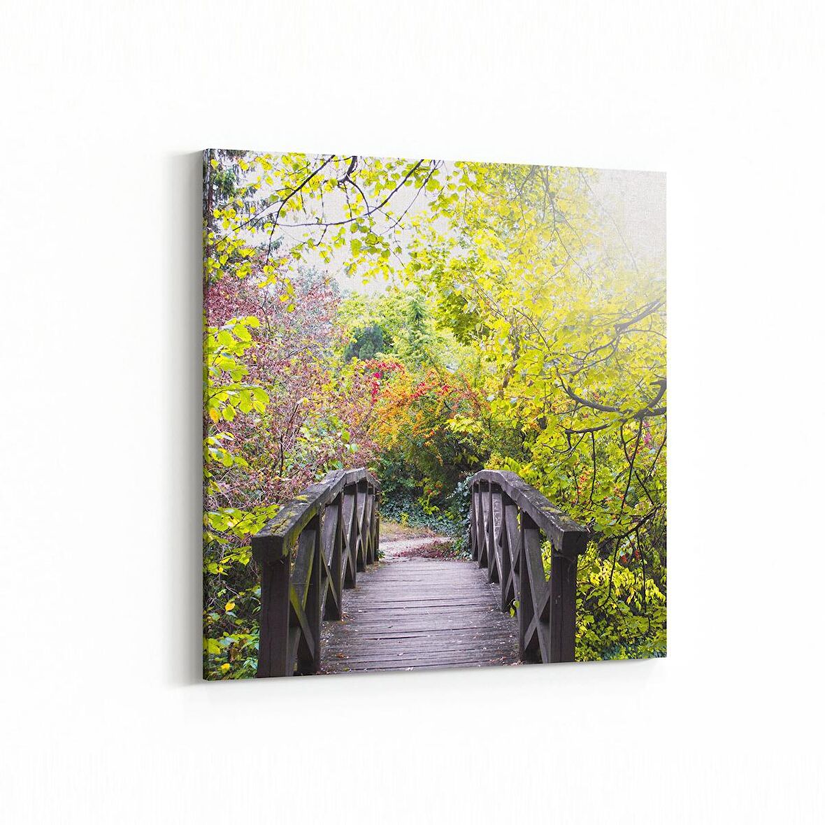 Olla 13276K Doğa / Manzara Görseli Kare Kanvas Tablo (Ölçü: 25X25)