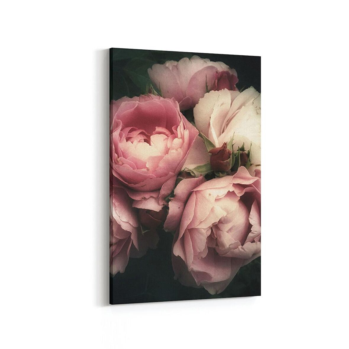 Olla 11779D Çiçek Görseli Dikey Kanvas Tablo (Ölçü: 20X30)