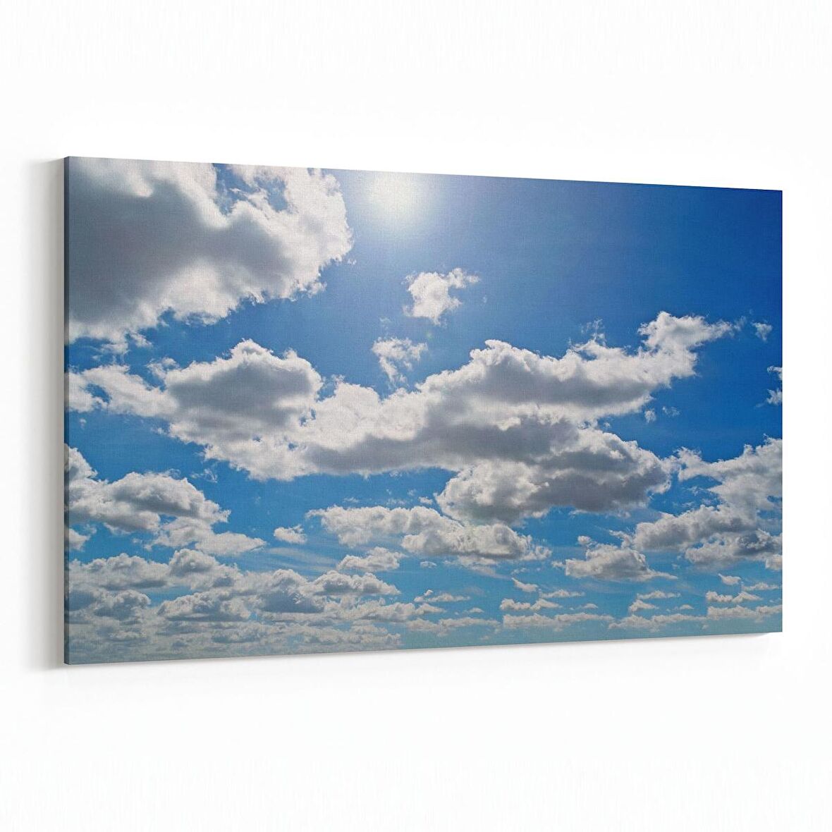 Olla 15462Y Gökyüzü Bulut Görseli  Yatay Kanvas Tablo (Ölçü: 120X80)
