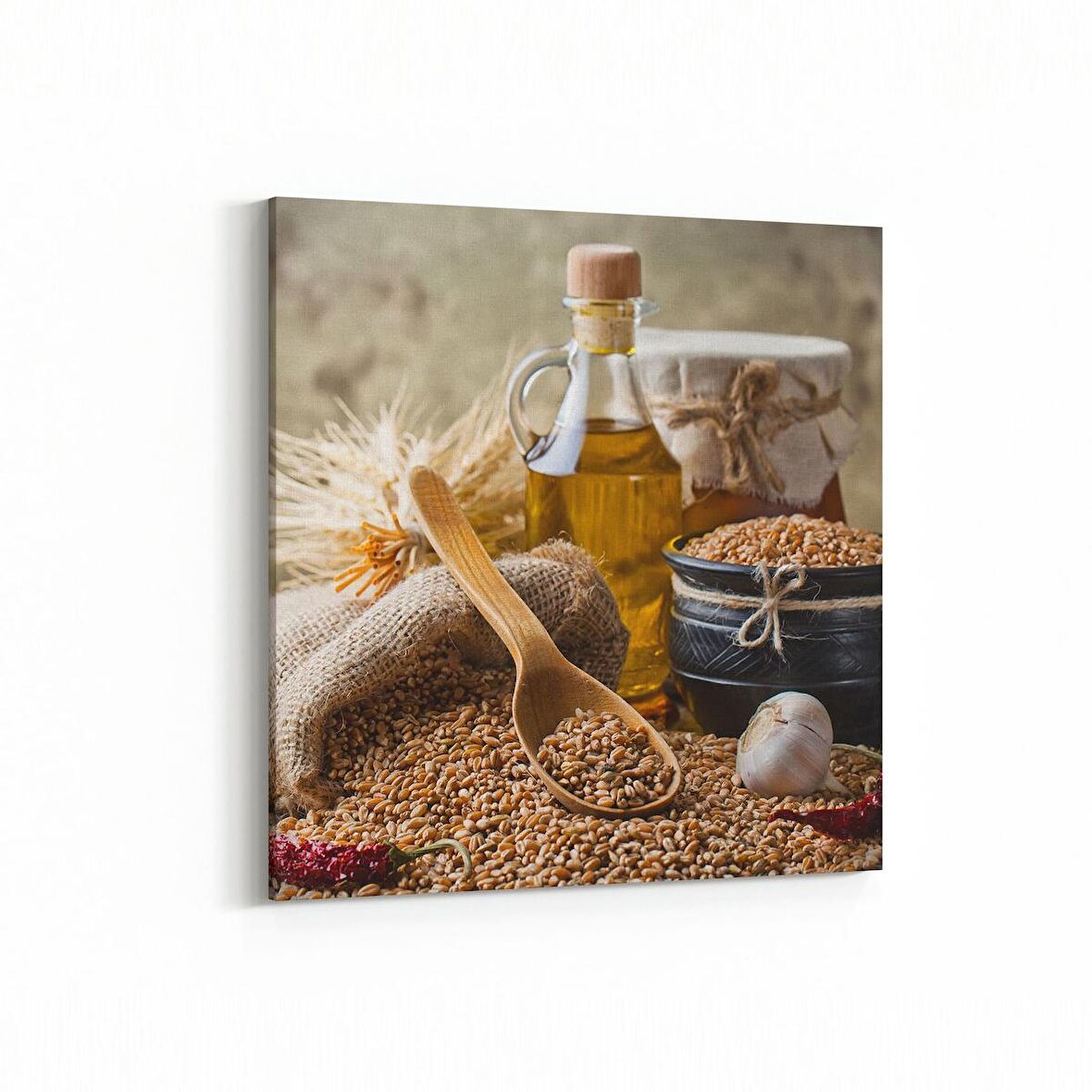 Olla 15119K Gıda Görseli Kare Kanvas Tablo (Ölçü: 30X30)