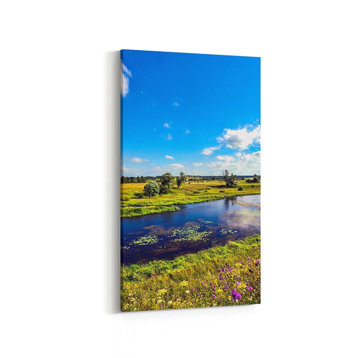Olla 13187DD Doğa / Manzara Görseli Dikey Dar Kanvas Tablo (Ölçü: 40X80)