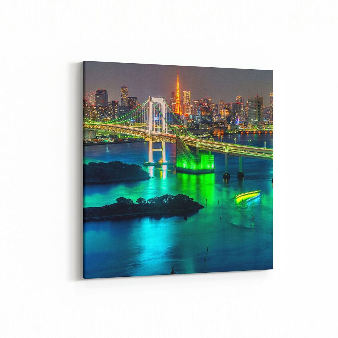 Olla 18395K Yapı Görseli Kare Kanvas Tablo (Ölçü: 25X25)