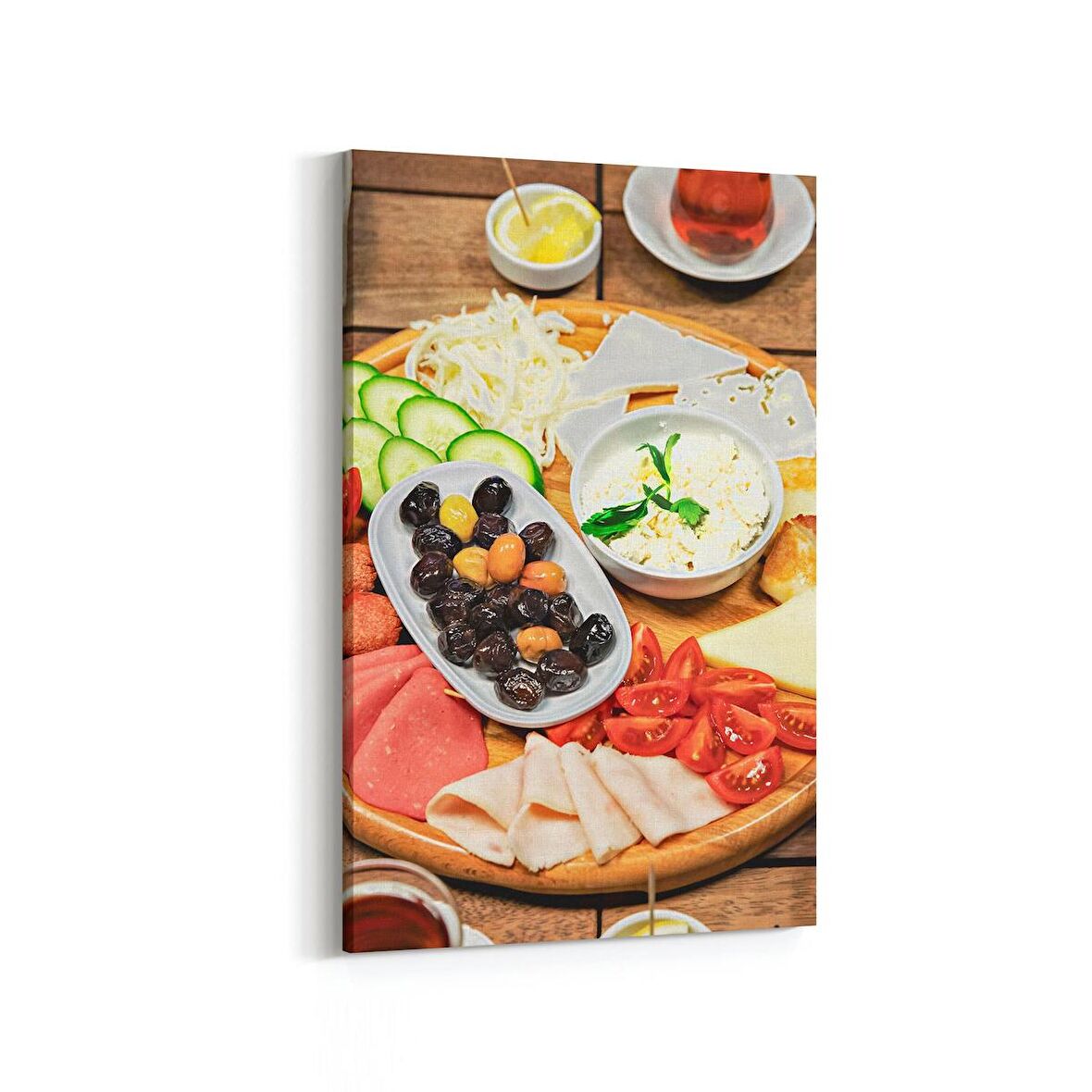 Olla 14967D Gıda Görseli Dikey Kanvas Tablo (Ölçü: 20X30)