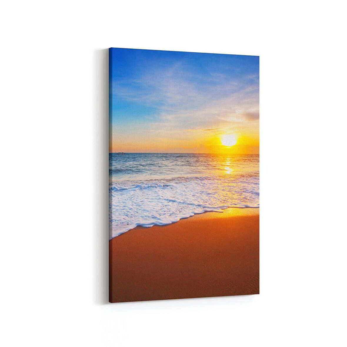 Olla 16109D Günbatımı Görseli Dikey Kanvas Tablo (Ölçü: 60X90)