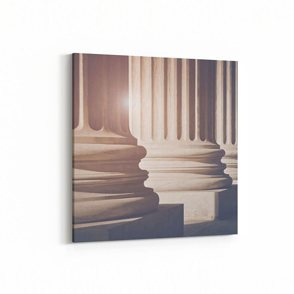 Olla 18398K Yapı Görseli Kare Kanvas Tablo (Ölçü: 30X30)