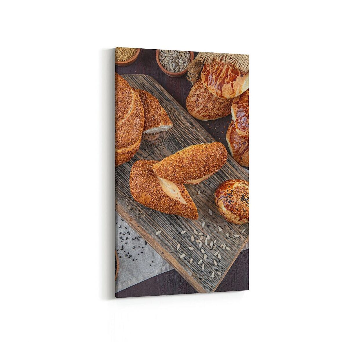 Olla 15075DD Gıda Görseli Dikey Dar Kanvas Tablo (Ölçü: 40X80)