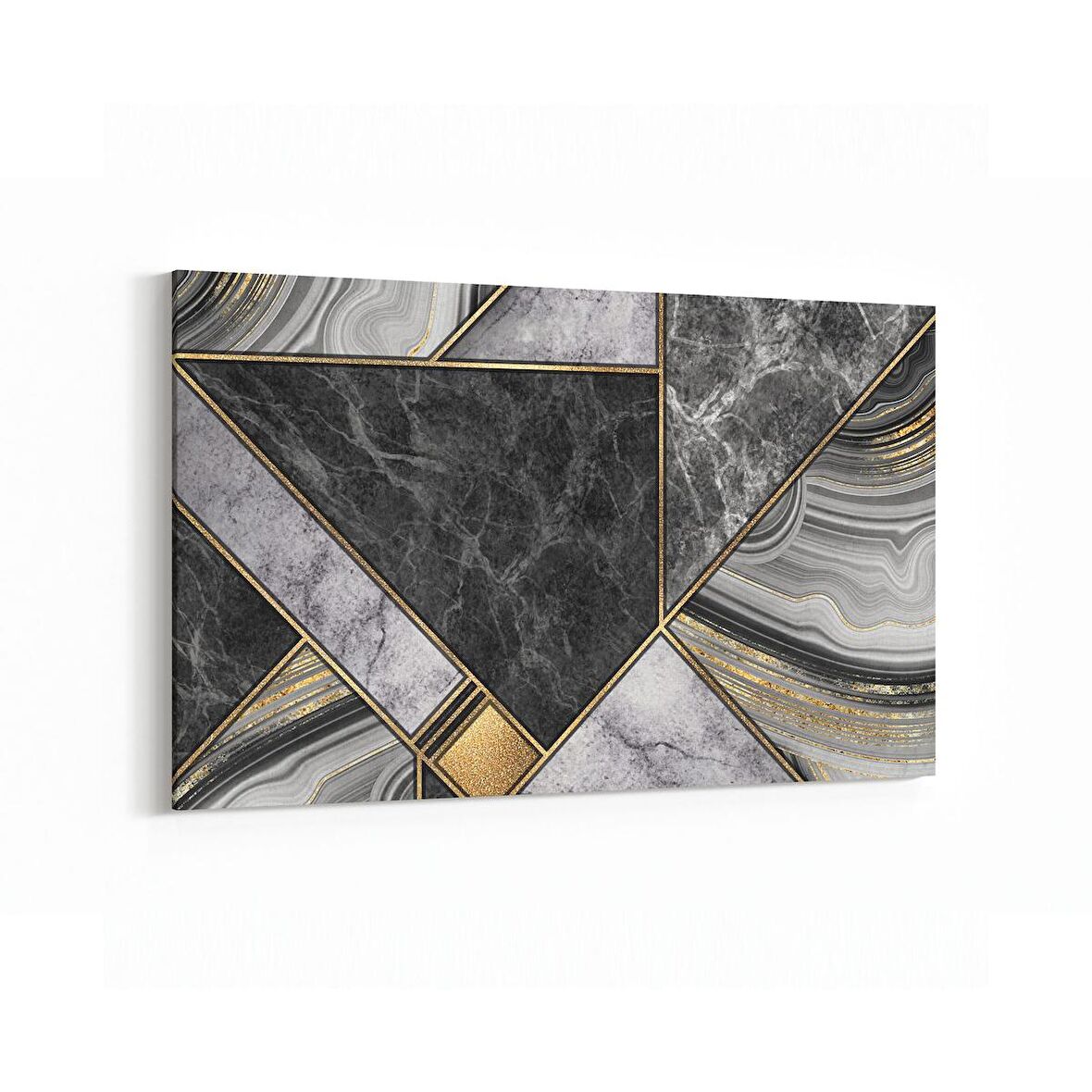 Olla 16673Y Mermer Desen Görsel Yatay Kanvas Tablo (Ölçü: 45X30)