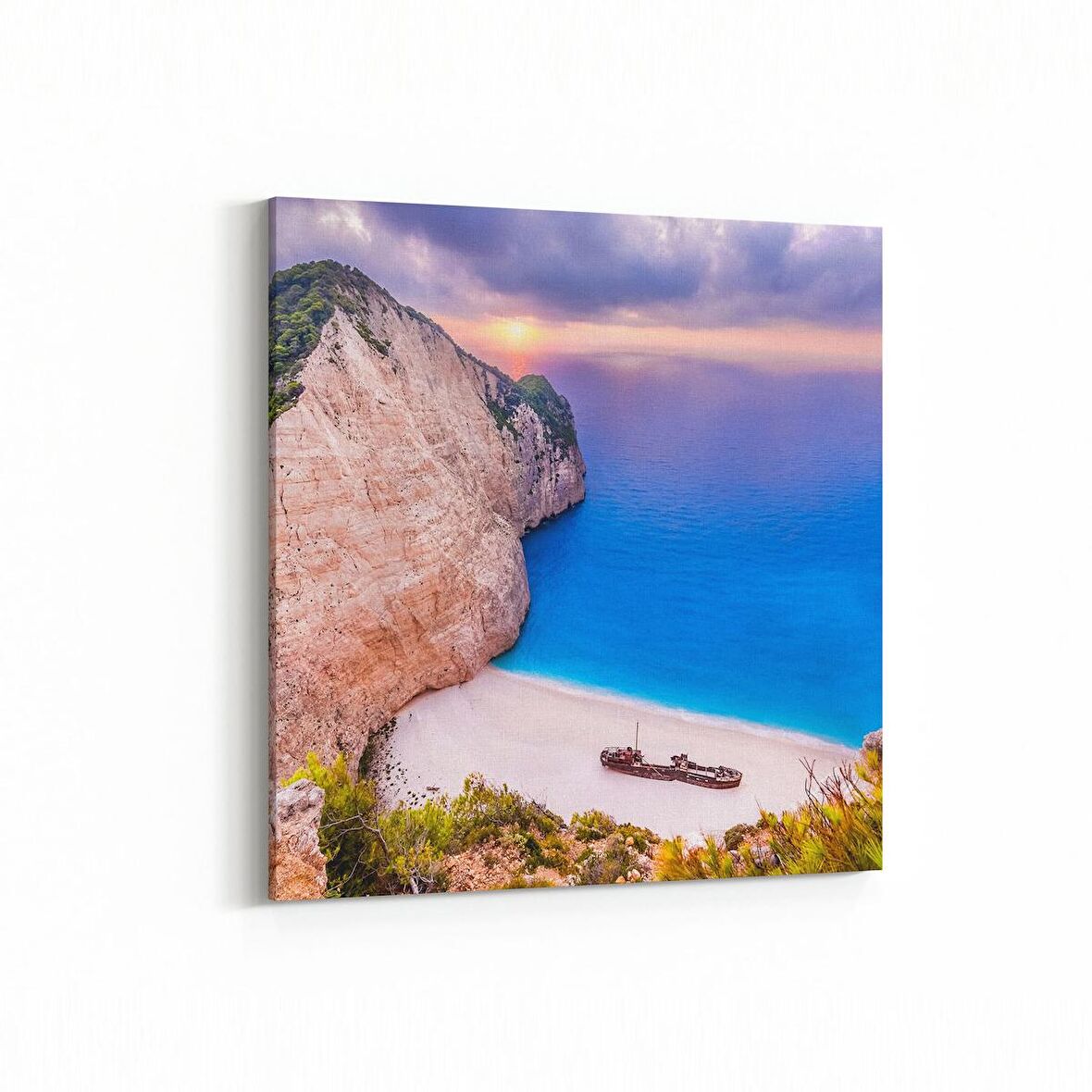 Olla 14185K Doğa / Manzara Görseli Kare Kanvas Tablo (Ölçü: 25X25)