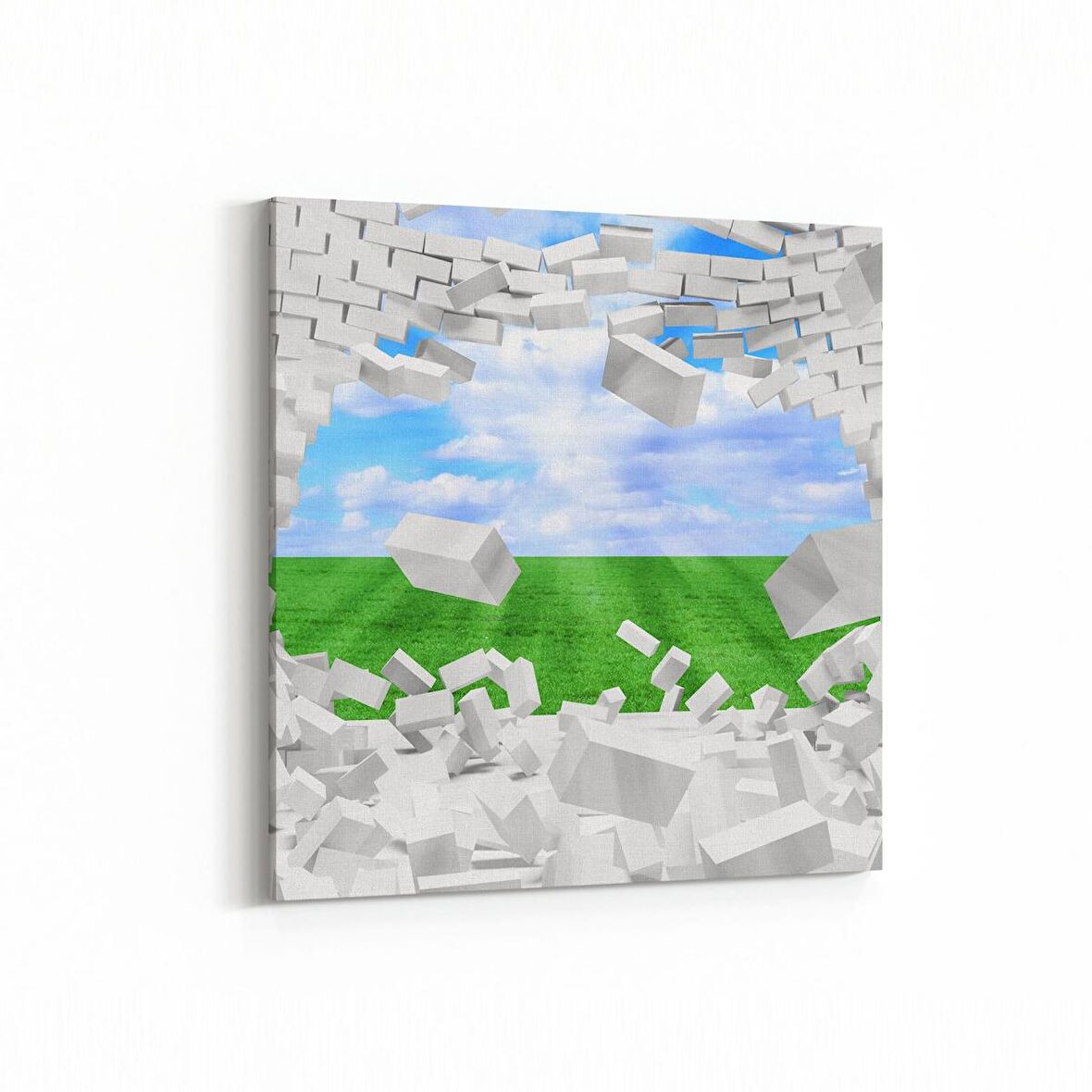 Olla 14530K Doğa / Manzara Görseli Kare Kanvas Tablo (Ölçü: 30X30)