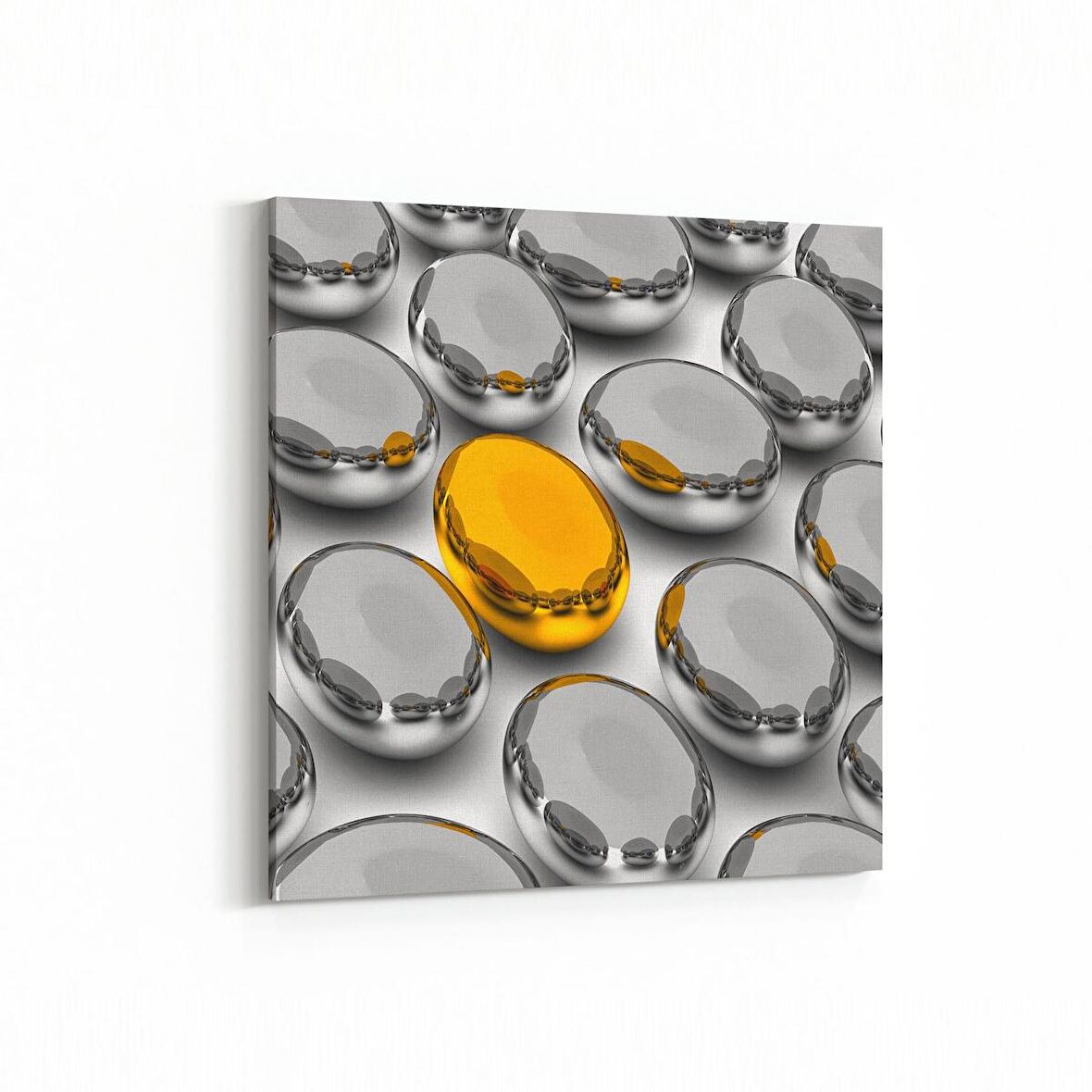 Olla 10134K Abstract Görsel Kare Kanvas Tablo (Ölçü: 25X25)