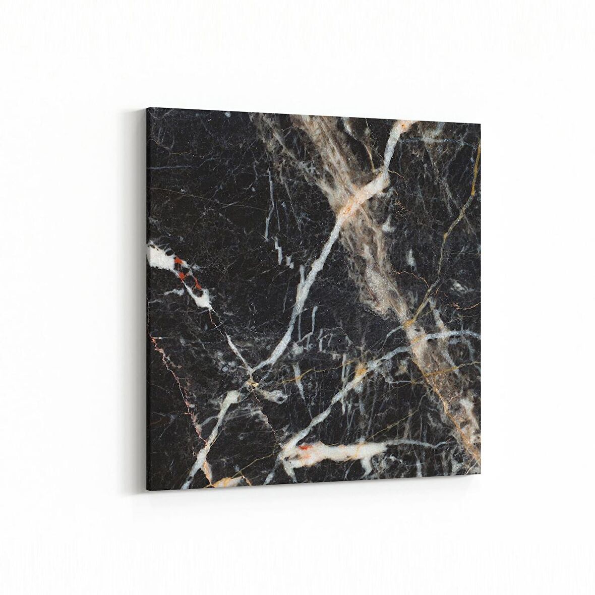 Olla 16731K Mermer Desen Görsel Kare Kanvas Tablo (Ölçü: 25X25)