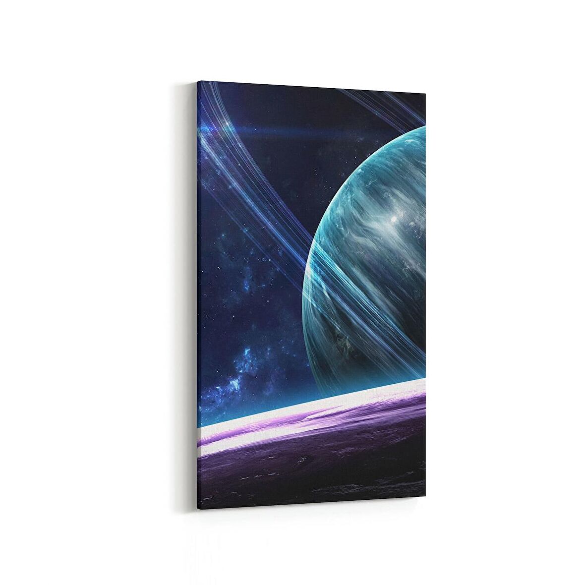Olla 17653DD Uzay Görseli Dikey Dar Kanvas Tablo (Ölçü: 30X60)