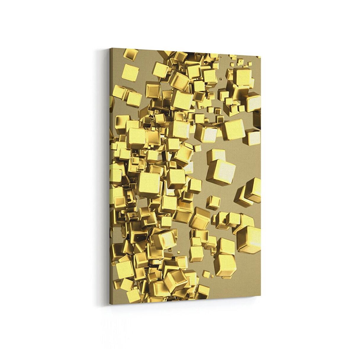 Olla 10211D Abstract Görsel Dikey Kanvas Tablo (Ölçü: 100X150)