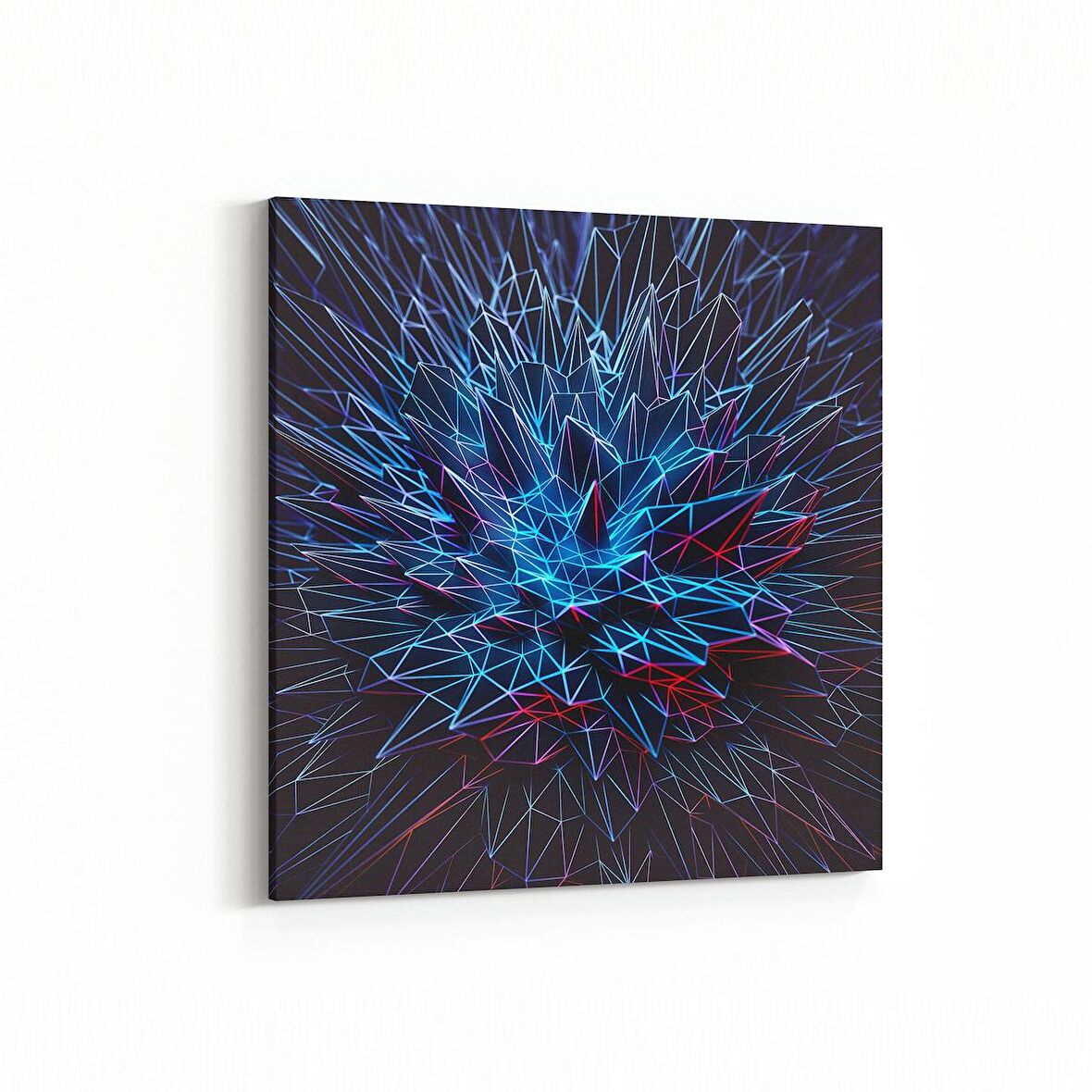 Olla 10396K Abstract Görsel Kare Kanvas Tablo (Ölçü: 30X30)