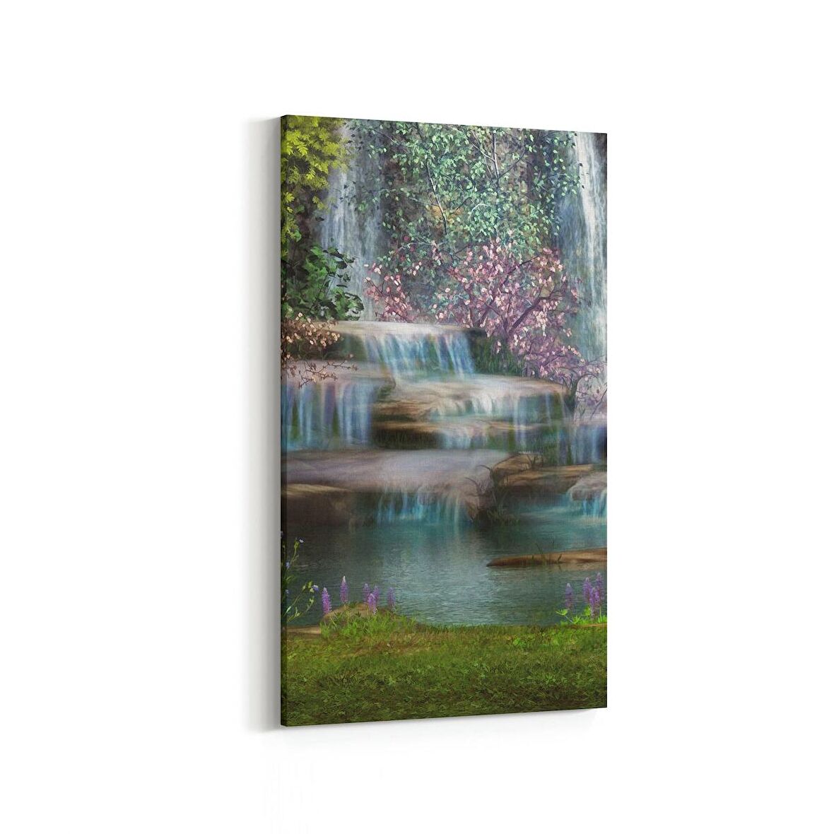 Olla 14627DD Doğa / Manzara Görseli Dikey Dar Kanvas Tablo (Ölçü: 30X60)