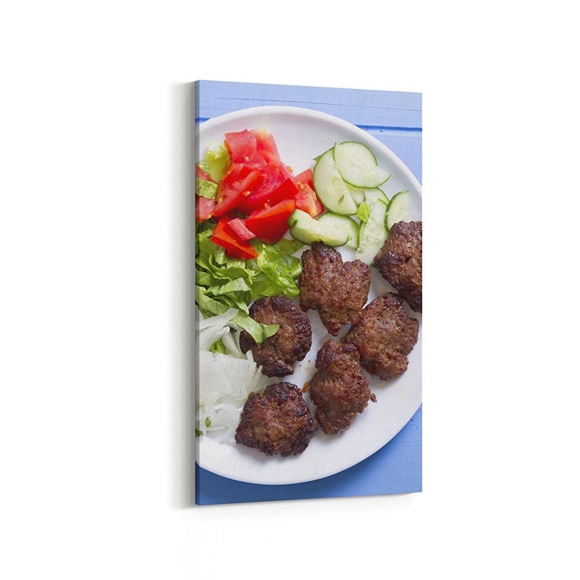 Olla 15296DD Gıda Görseli Dikey Dar Kanvas Tablo (Ölçü: 60X120)