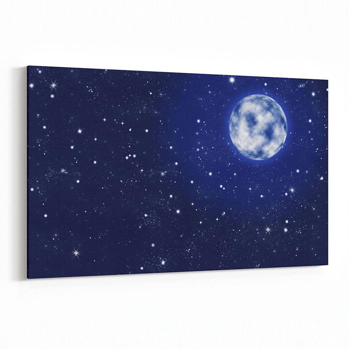 Olla 14723Y Gece Gökyüzü Görseli Yatay Kanvas Tablo (Ölçü: 45X30)