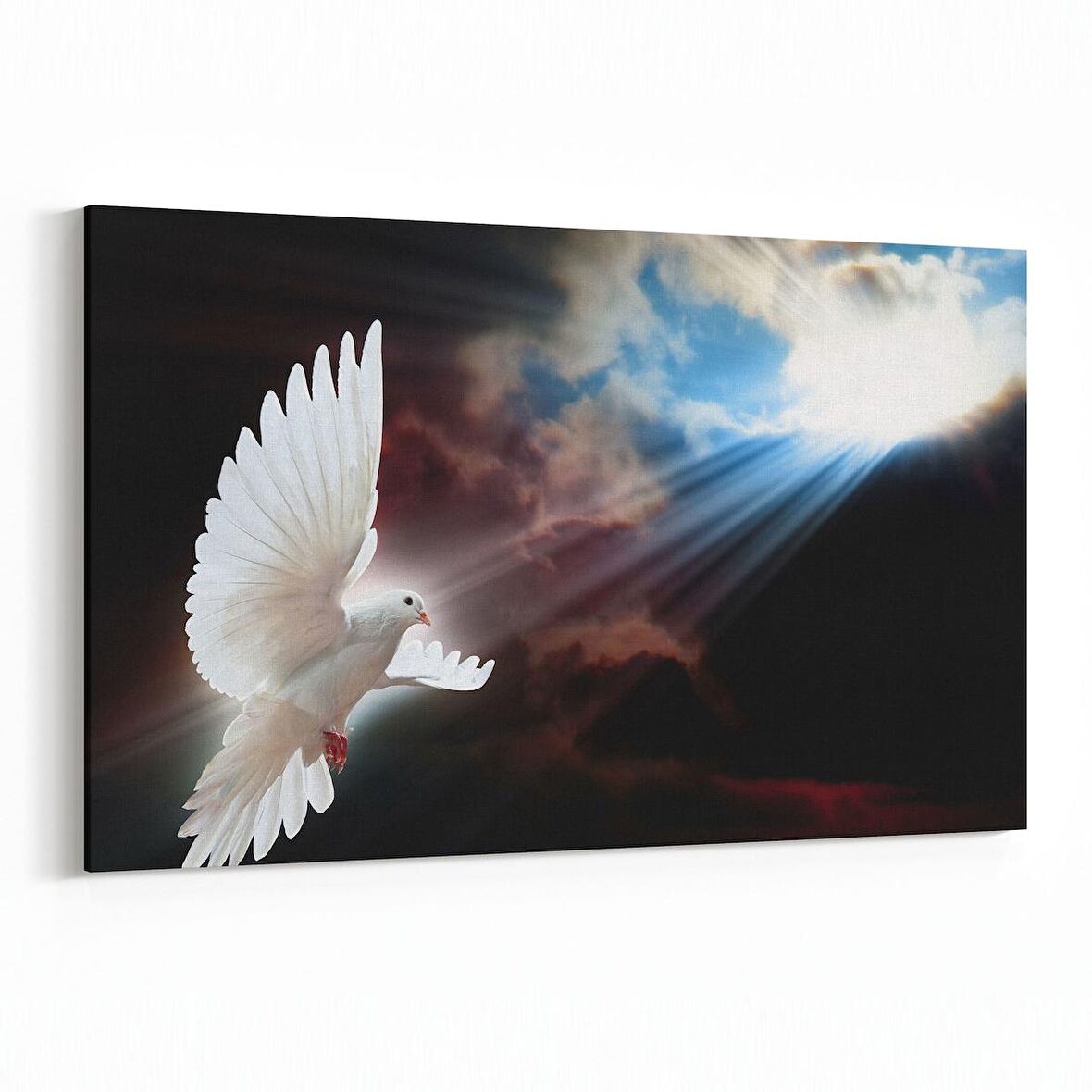 Olla 15870Y Gökyüzü Kuşlar Görseli Yatay Kanvas Tablo (Ölçü: 90X60)