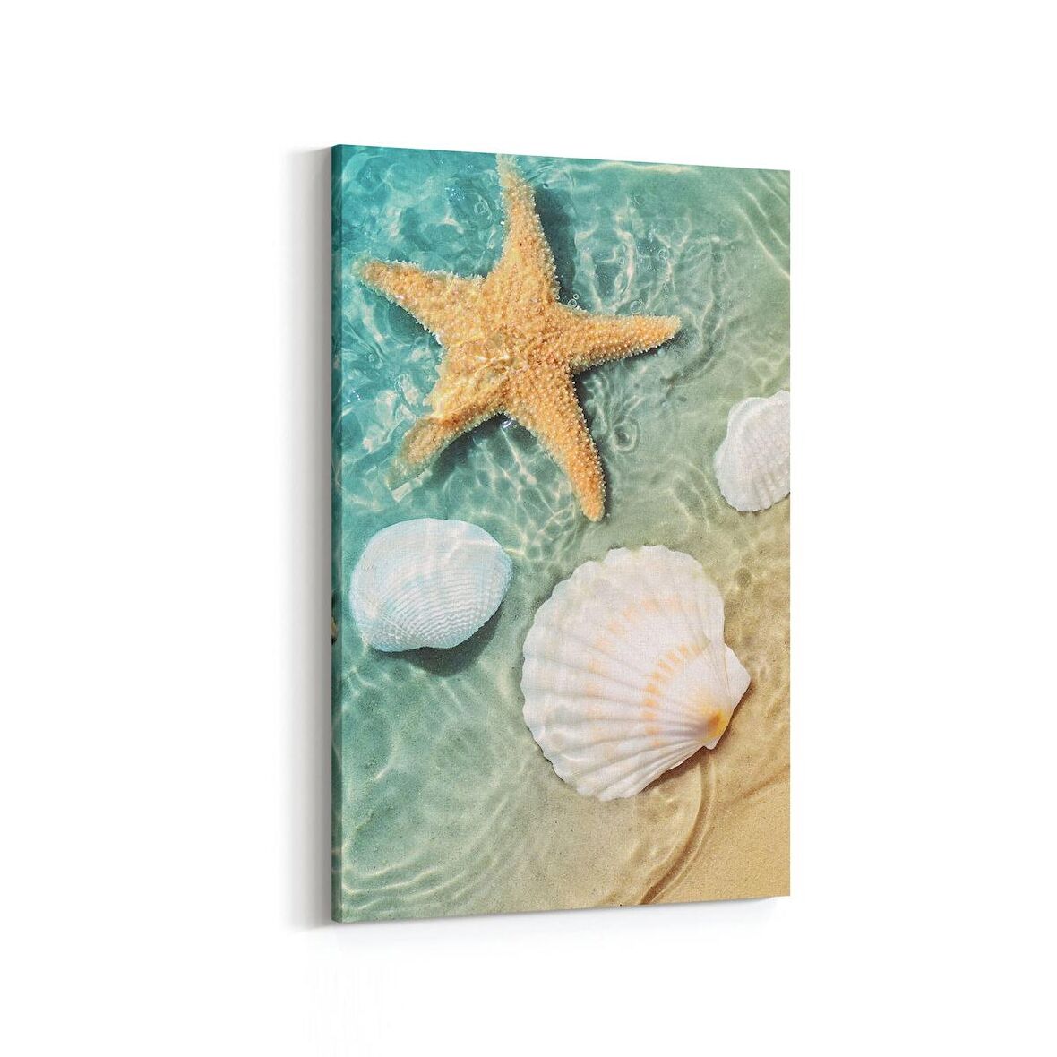 Olla 16362D Kumsal / Sahil Görseli Dikey Kanvas Tablo (Ölçü: 80X120)