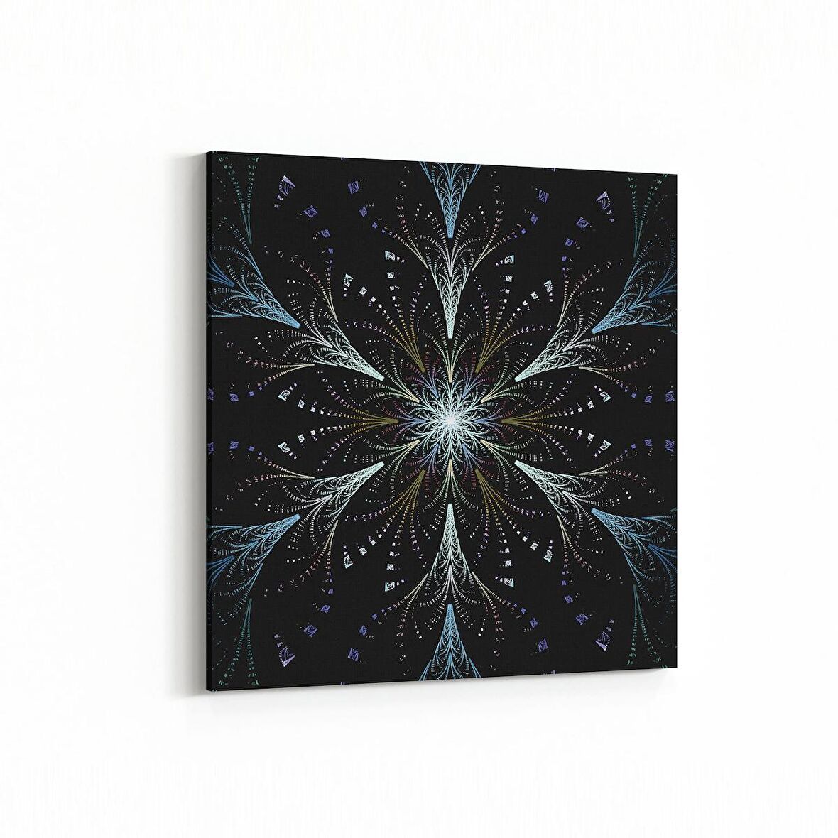 Olla 10383K Abstract Görsel Kare Kanvas Tablo (Ölçü: 25X25)