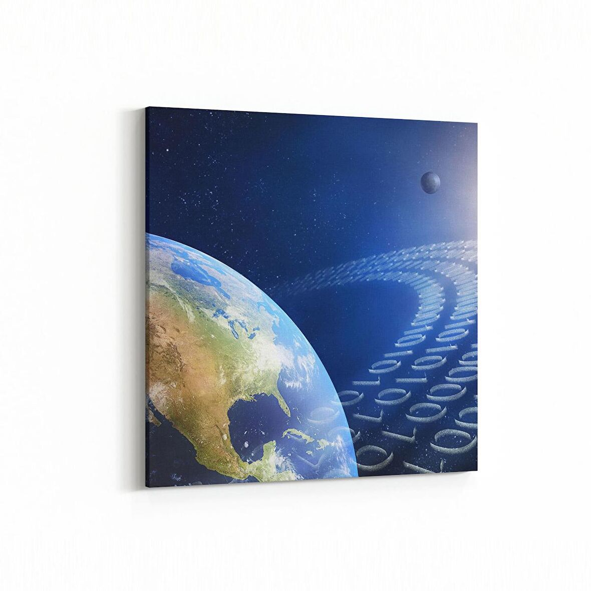 Olla 17692K Uzay Görseli Kare Kanvas Tablo (Ölçü: 60X60)