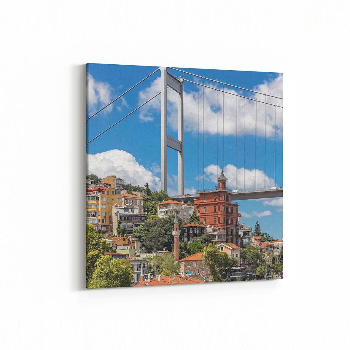 Olla 17920K Yapı Görseli Kare Kanvas Tablo (Ölçü: 25X25)