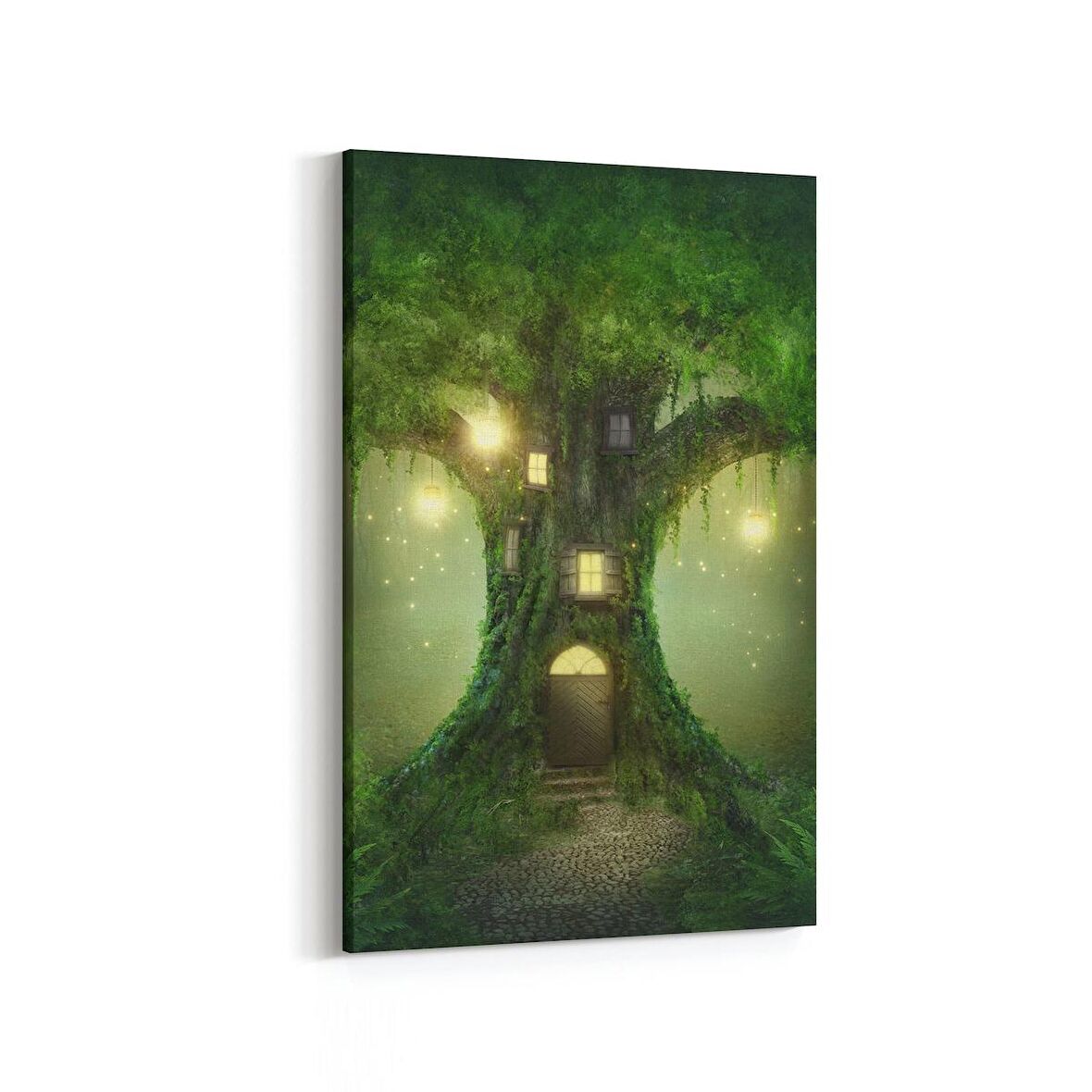 Olla 13557D Doğa / Manzara Görseli Dikey Kanvas Tablo (Ölçü: 100X150)