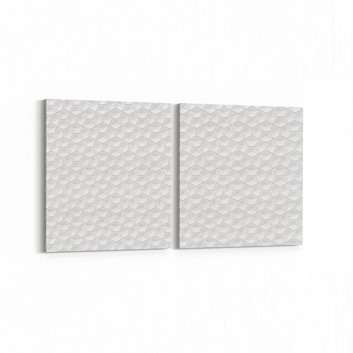 Olla 14943K2Y Geometrik Desen Görseli Kare 2'li Yatay Kanvas Tablo (Ölçü: 65X30)